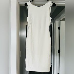 White lulus Like a Lady White Backless Midi Dress size: SMALL